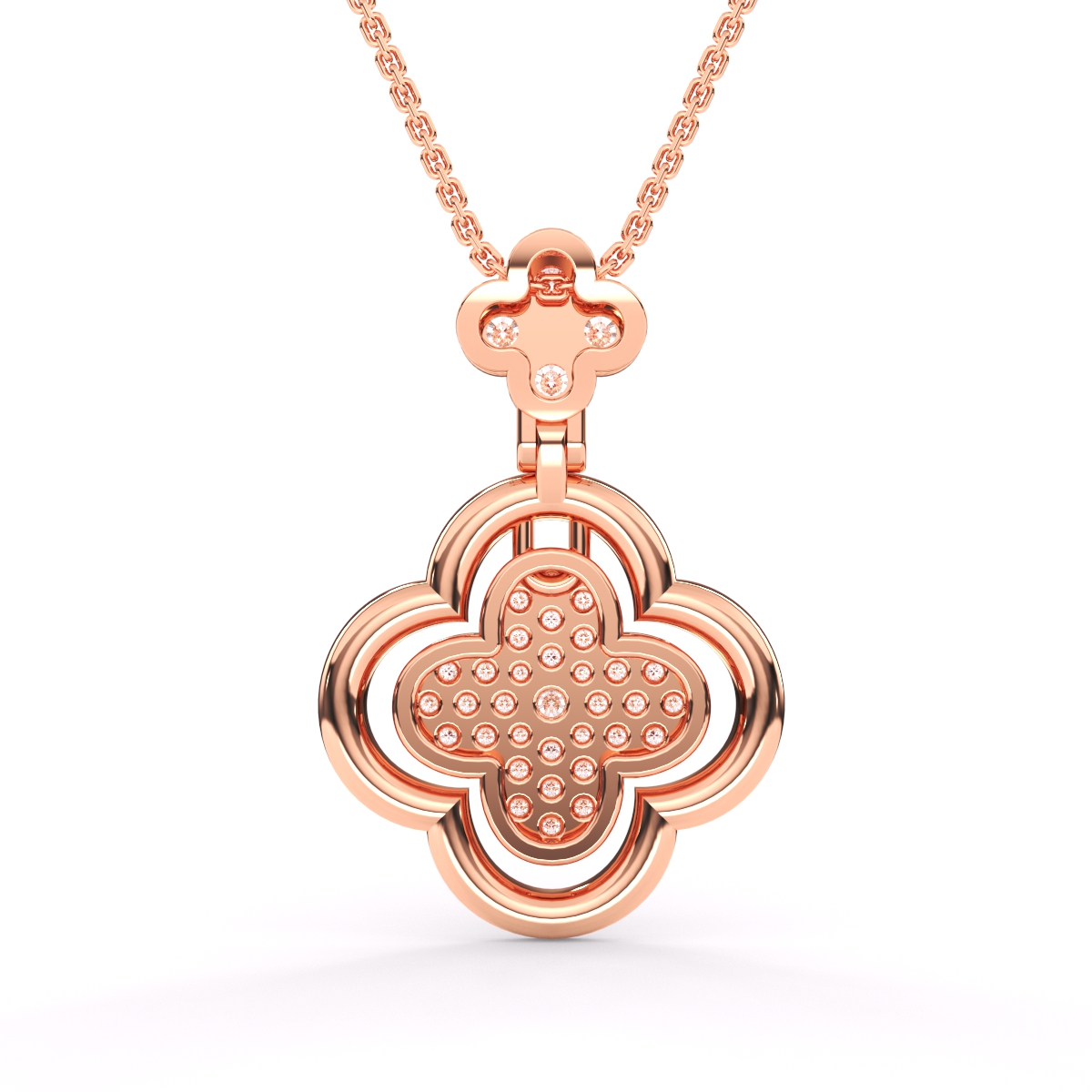 Fancy Lab Grown Diamond Gril Pendant